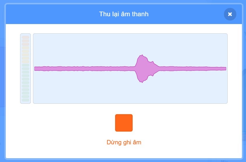 Thu âm trong Scratch