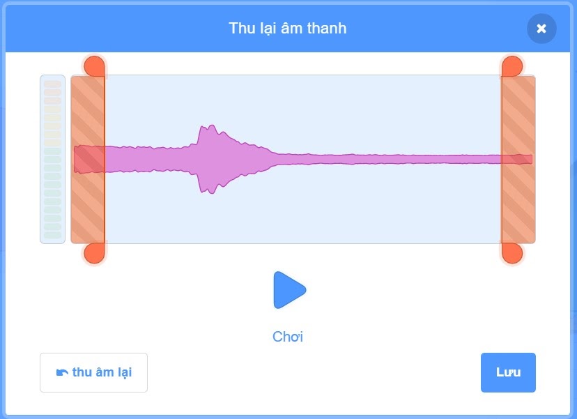 Thu âm trong Scratch