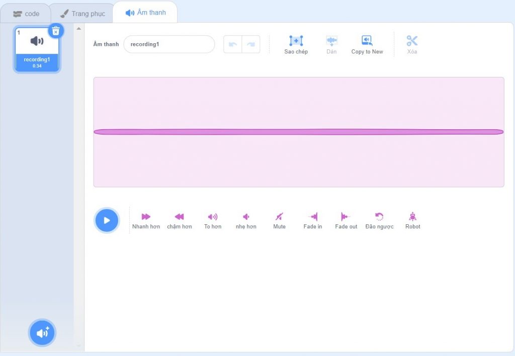 Thu âm trong Scratch