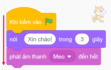 Thứ tự thực hiện các khối lệnh