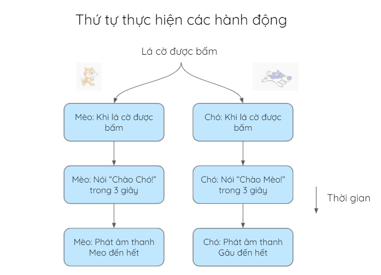 Thứ tự thực hiện các khối lệnh